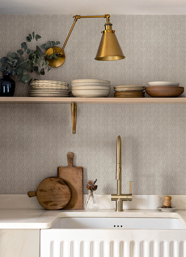 coleus-grey-leaves-wallpaper-york-wallcoverings-4148-27471 - York Wallcoverings Papel pintado