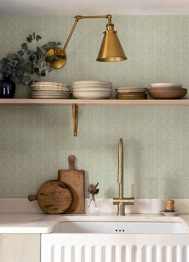 Coleus Sage Leaves Wallpaper - York Wallcoverings - 4148-27472 - York Wallcoverings Wallpaper