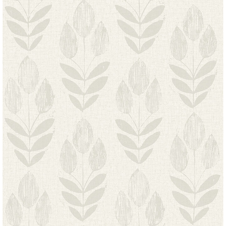 garland-light-grey-block-tulip-wallpaper-york-wallcoverings-4148-27476 - York Wallcoverings Wallpaper