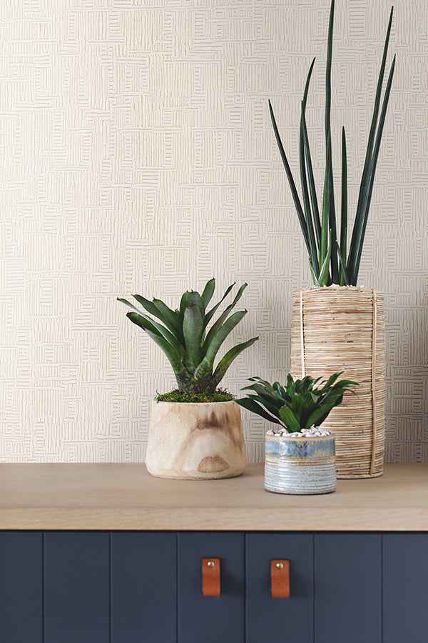 Chiseled Ivory Abstract Wallpaper - York Wallcoverings - 4178-4403 - York Wallcoverings Wallpaper