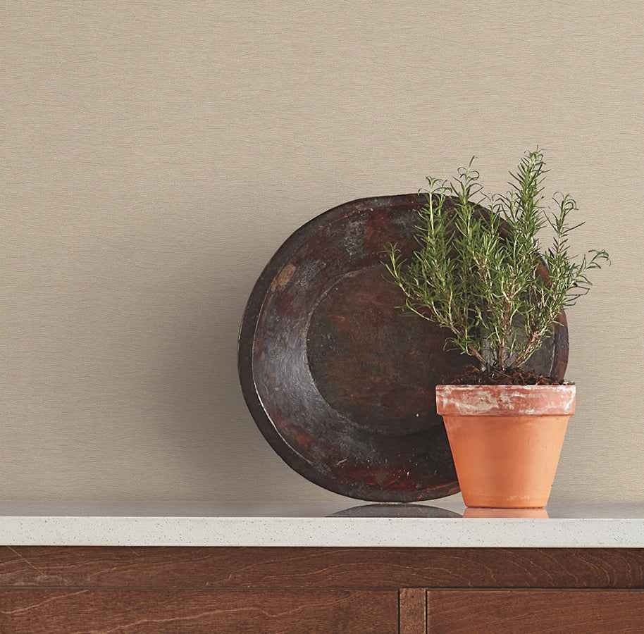 Gathered Beige Textured Wallpaper - York Wallcoverings - 4178-4429 - York Wallcoverings Wallpaper