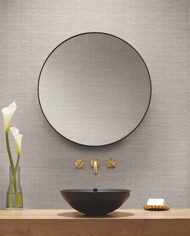 Magnitude Light Grey Chevron Wallpaper - York Wallcoverings - 4178-4443 - York Wallcoverings Wallpaper