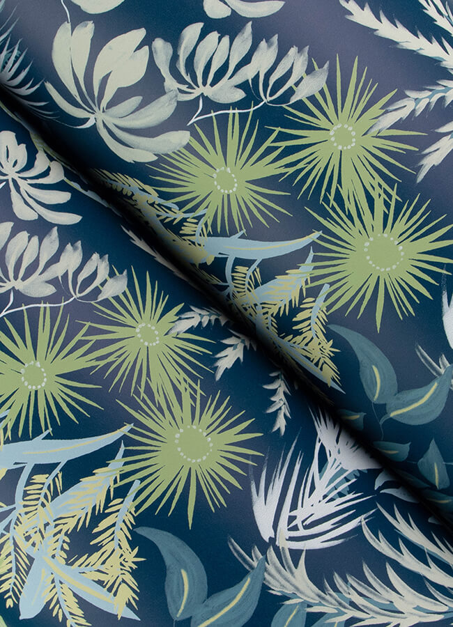 everglades-teal-botanical-wallpaper-york-wallcoverings-4172-27482 - York Wallcoverings Wallpaper