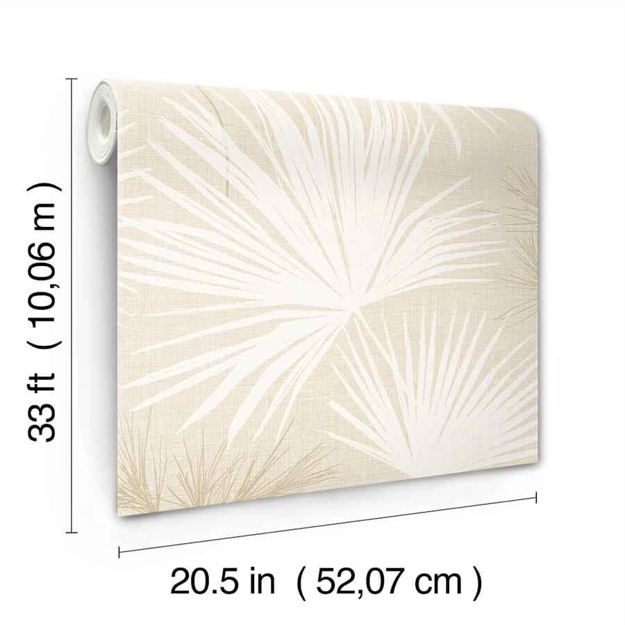 Hatteras Champagne Palms Wallpaper - York Wallcoverings - 4172-27489 - York Wallcoverings Wallpaper