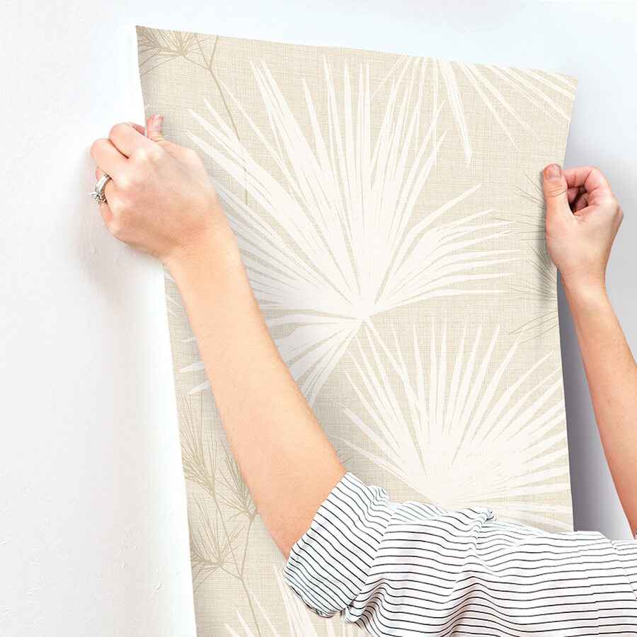 Hatteras Champagne Palms Wallpaper - York Wallcoverings - 4172-27489 - York Wallcoverings Wallpaper