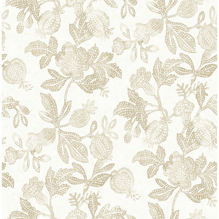 beach-rose-champagne-floral-fruits-wallpaper-york-wallcoverings-4172-27495 - York Wallcoverings Wallpaper