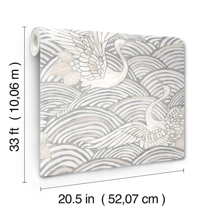 egret-slate-tidal-dance-wallpaper-york-wallcoverings-4172-27496 - York Wallcoverings Wallpaper