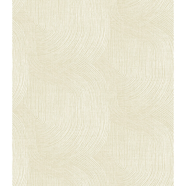 folly-champagne-zen-swirls-wallpaper-york-wallcoverings-4172-27504 - York Wallcoverings Wallpaper