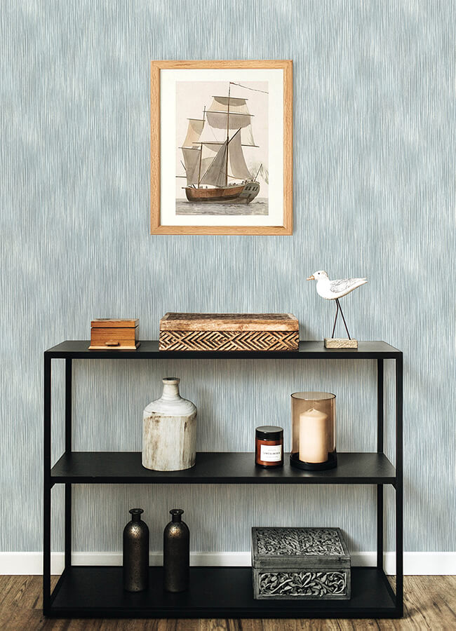 largo-turquoise-striated-wallpaper-york-wallcoverings-4172-27522 - York Wallcoverings Wallpaper