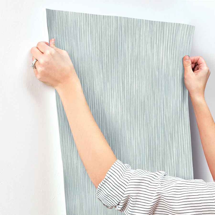 Largo Turquoise Striated Wallpaper - York Wallcoverings - 4172-27522 - York Wallcoverings Wallpaper