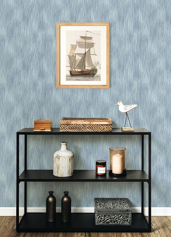 largo-sky-blue-striated-wallpaper-york-wallcoverings-4172-27523 - York Wallcoverings Wallpaper