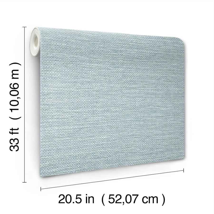 Malin Denim Faux Grasscloth Wallpaper - York Wallcoverings - 4172-27527 - York Wallcoverings Wallpaper