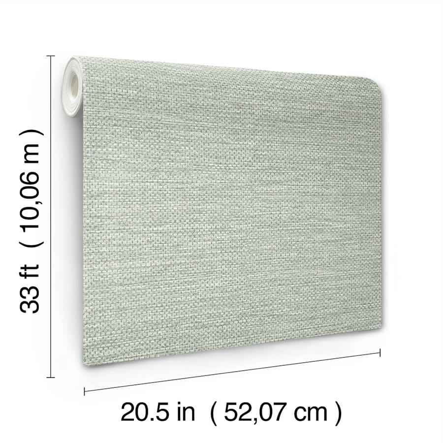 Malin Seafoam Faux Grasscloth Wallpaper - York Wallcoverings - 4172-27530 - York Wallcoverings Wallpaper