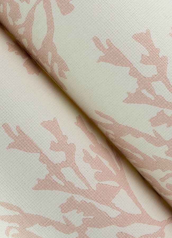 Tortuga Pink Coral Weave Wallpaper - York Wallcoverings - 4172-82000 - York Wallcoverings Wallpaper