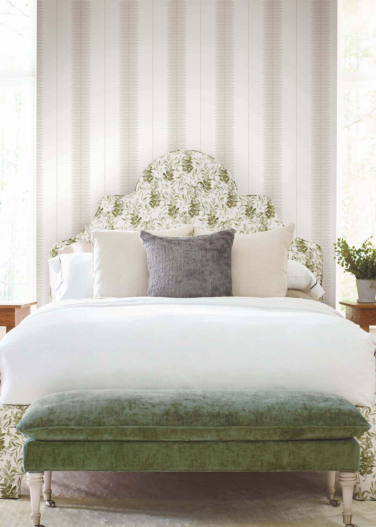 Tandem Stripe Taupe Wallpaper - York Wallcoverings - MX9612 - York Wallcoverings Wallpaper