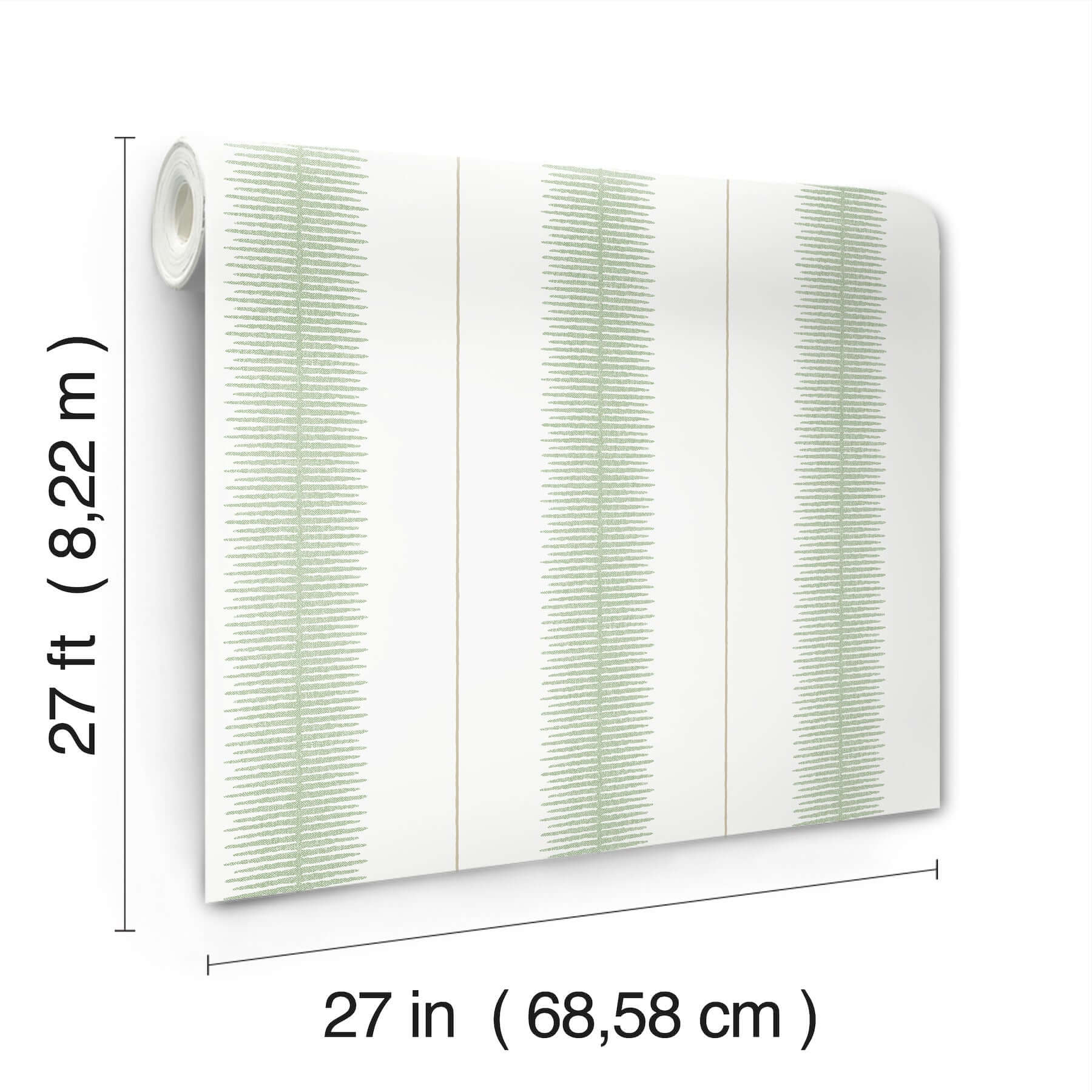 tandem-stripe-green-wallpaper-york-wallcoverings-mx9614 - York Wallcoverings Wallpaper