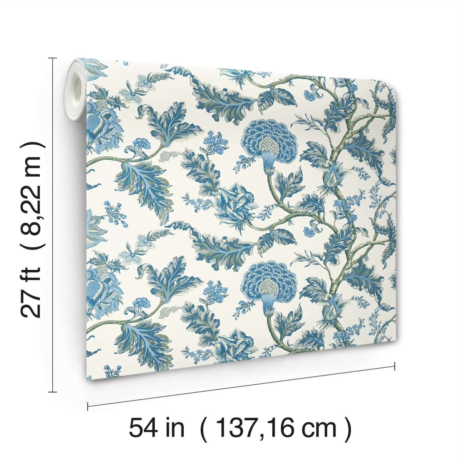 monroe-blue-wallpaper-york-wallcoverings-mx9624w - York Wallcoverings Wallpaper