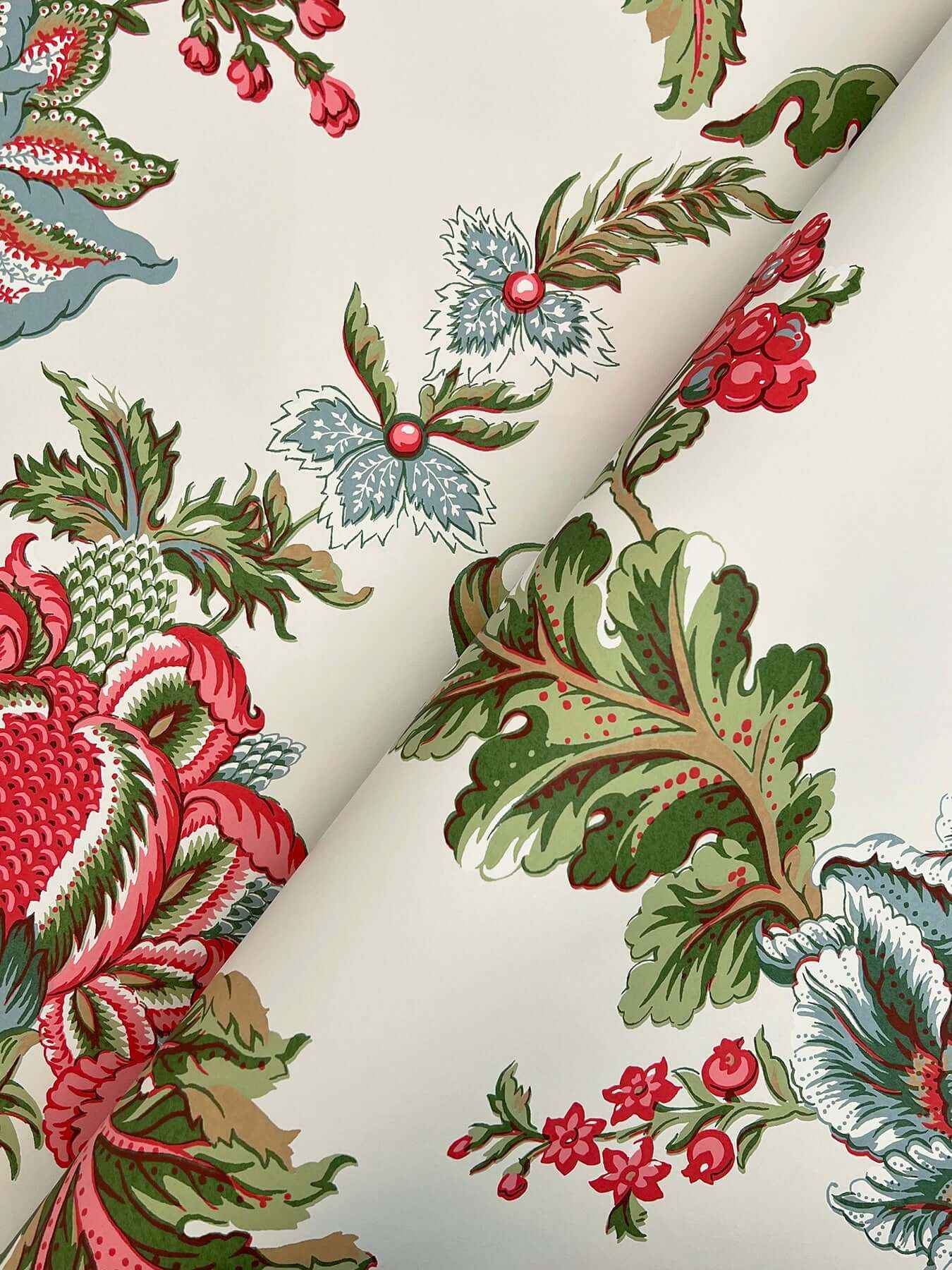 Monroe Rhubarb Wallpaper - York Wallcoverings - MX9625W - York Wallcoverings Wallpaper