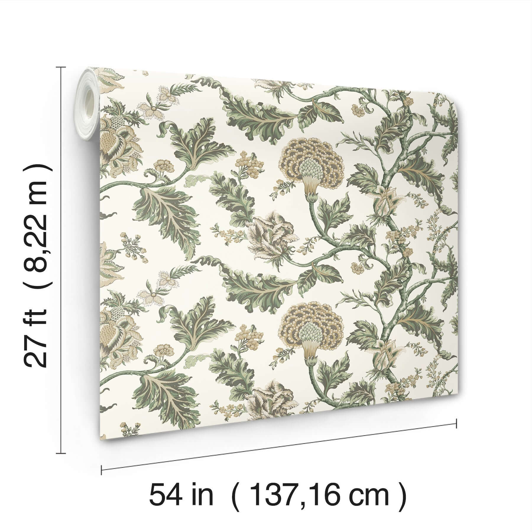 monroe-green-wallpaper-york-wallcoverings-mx9626w - York Wallcoverings Wallpaper