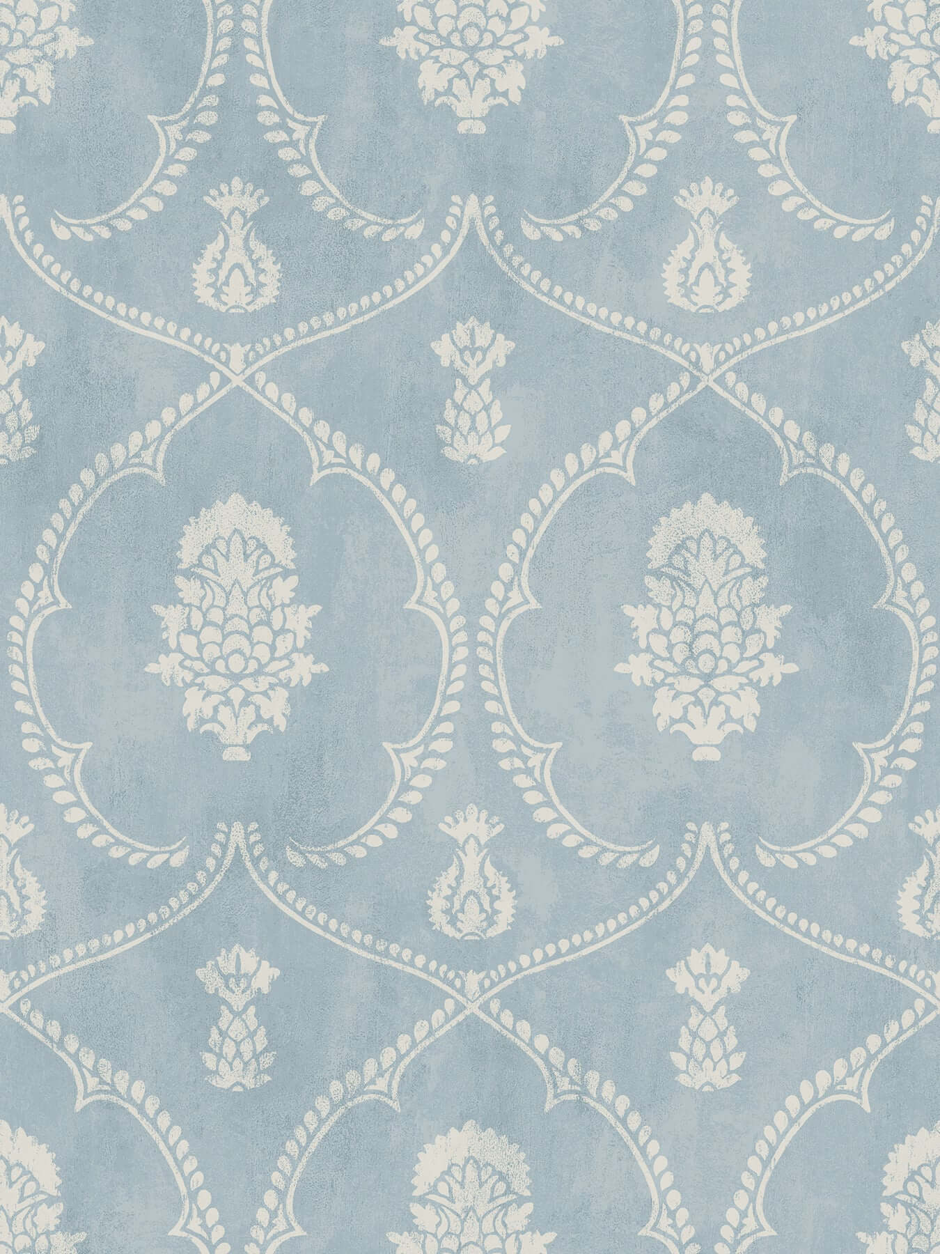 royal-damask-blue-wallpaper-york-wallcoverings-mx9644 - York Wallcoverings Wallpaper