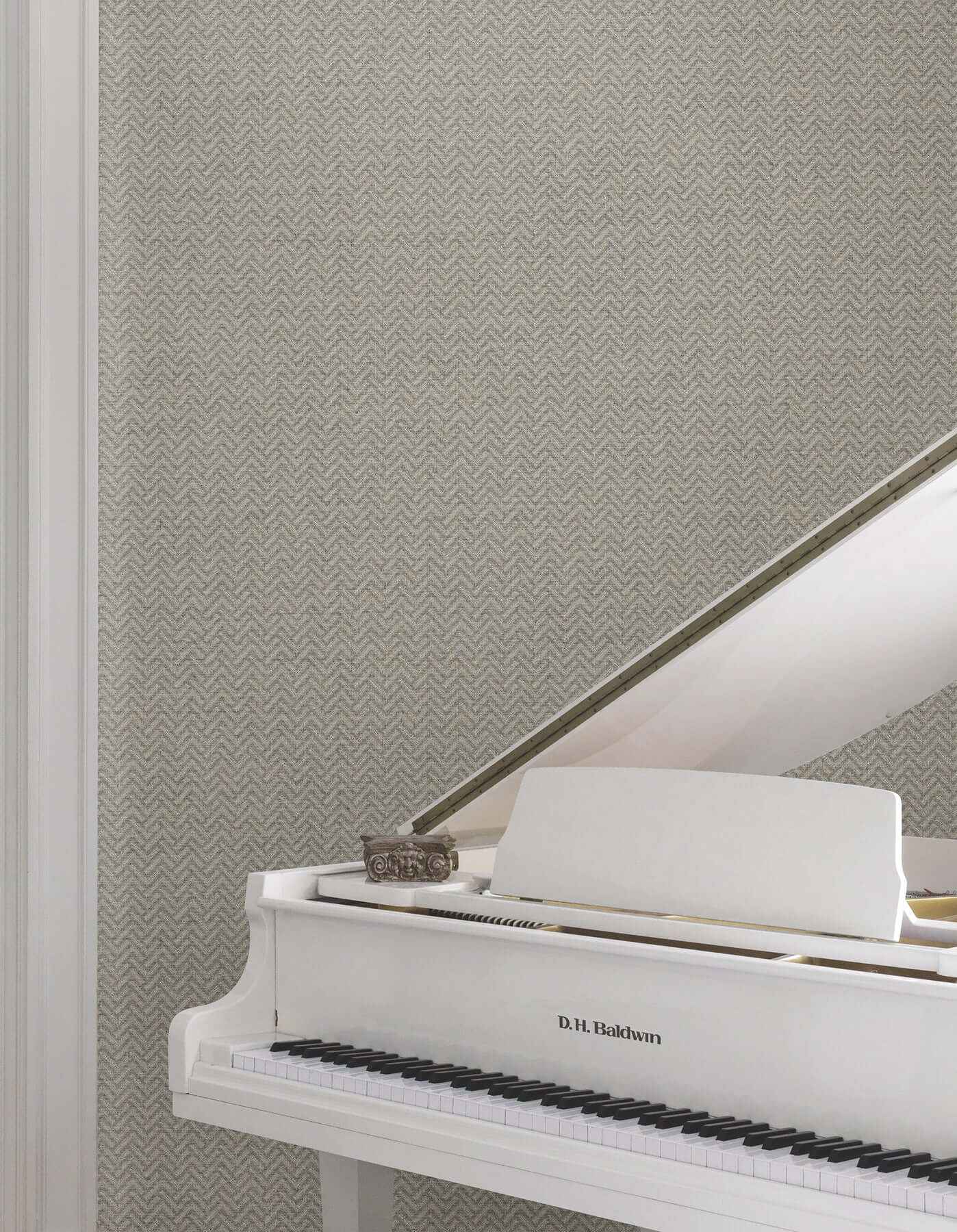 Regent Charcoal Wallpaper - York Wallcoverings - MX9671 - York Wallcoverings Wallpaper