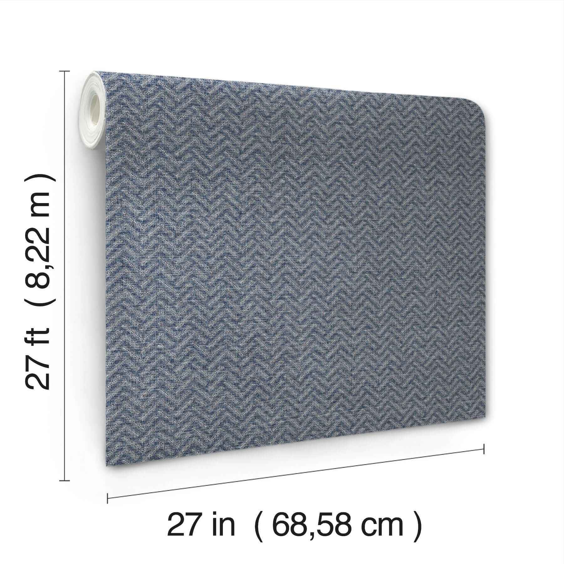 Regent Navy Wallpaper - York Wallcoverings - MX9675 - York Wallcoverings Wallpaper