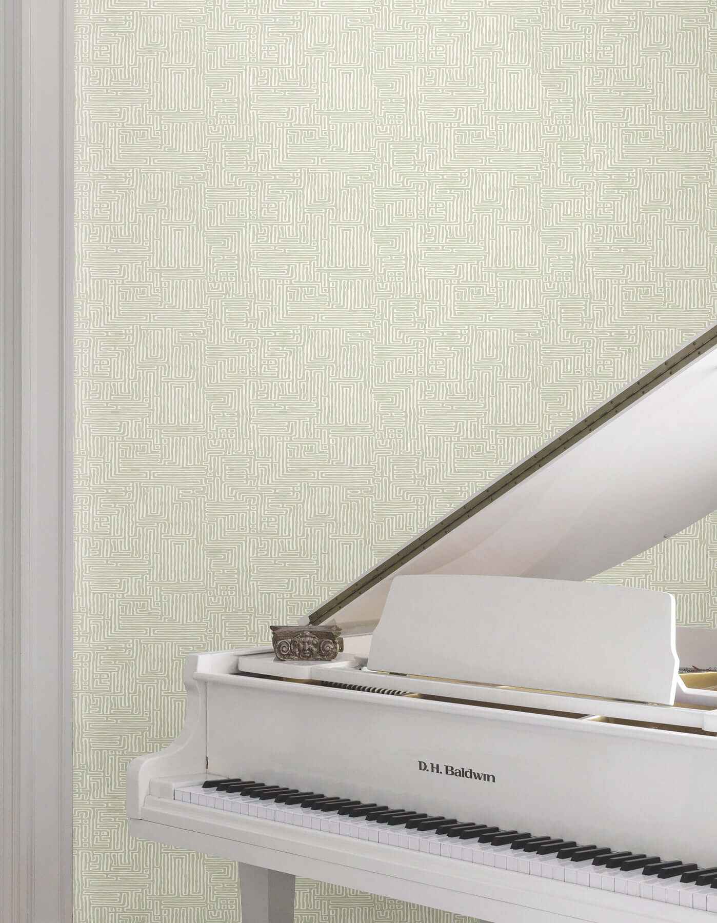 Passages Green Wallpaper - York Wallcoverings - MX9688 - York Wallcoverings Wallpaper
