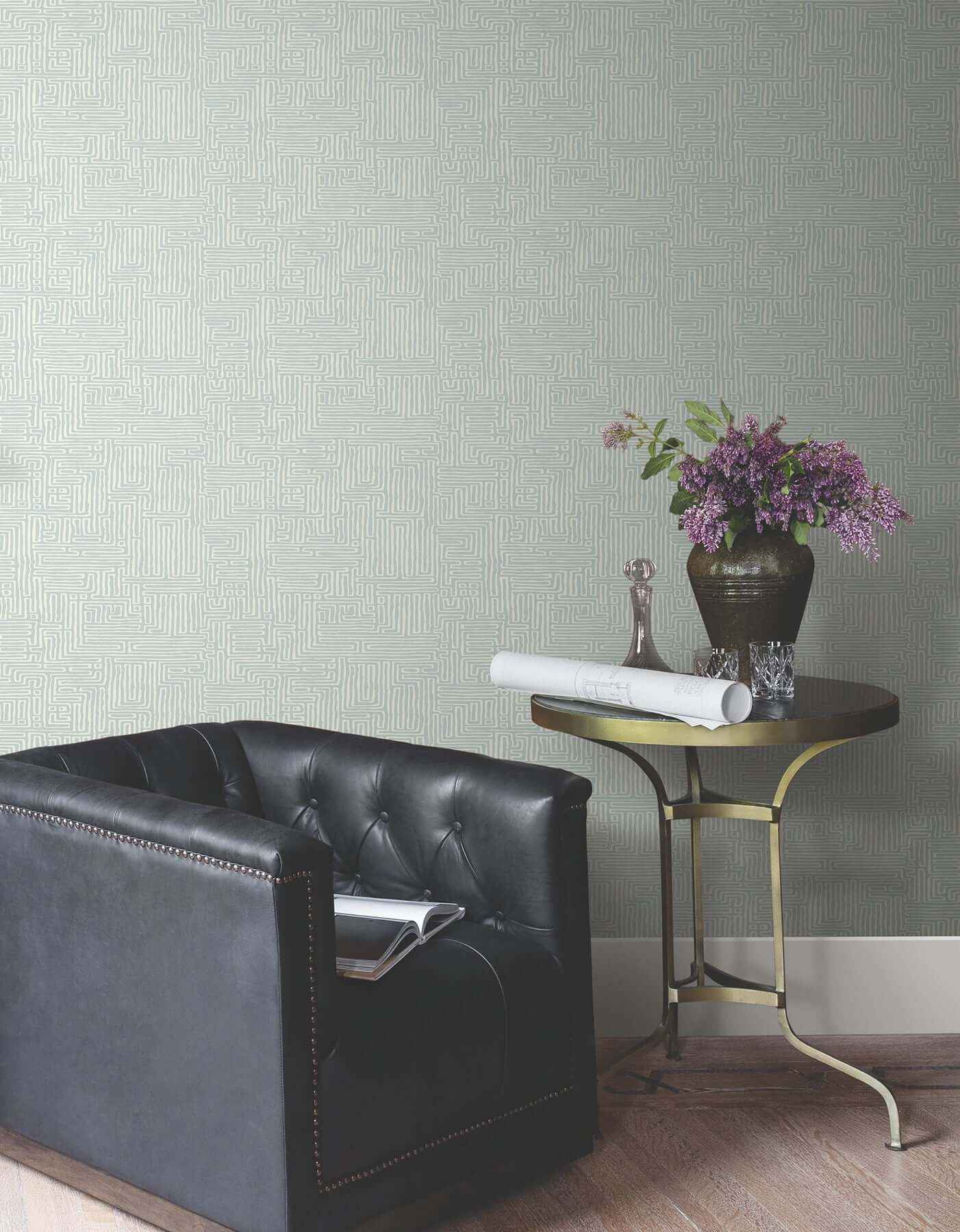 Passages Blue Wallpaper - York Wallcoverings - MX9689