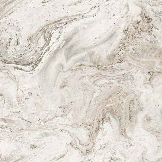 Oil & Marble Clay & Taupe Peel & Stick Wallpaper - York Wallcoverings - PSW1125RL