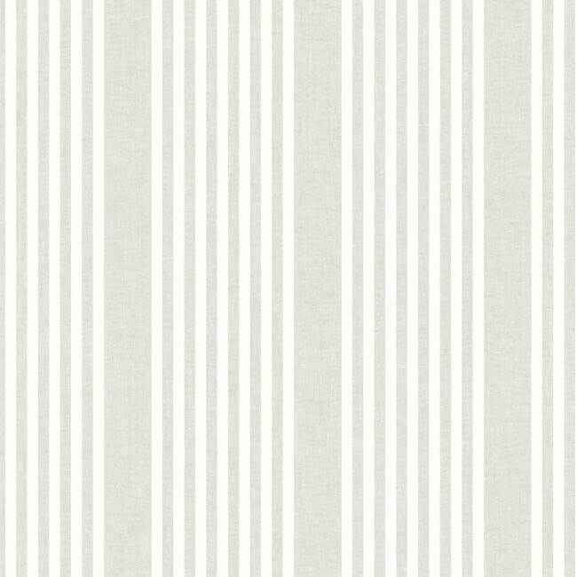 French Linen Stripe Off White Peel & Stick Wallpaper - York Wallcoverings - PSW1134RL