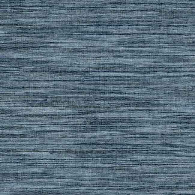 Bahia Grass Navy Peel & Stick Wallpaper - York Wallcoverings - PSW1136RL