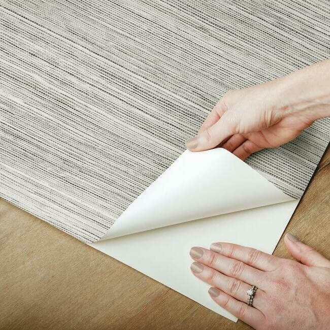 cattail-weave-grey-peel-stick-wallpaper-york-wallcoverings-psw1280rl - York Wallcoverings Wallpaper