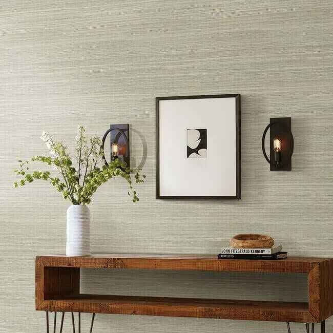 Cattail Weave Brown Peel & Stick Wallpaper - York Wallcoverings - PSW1278RL