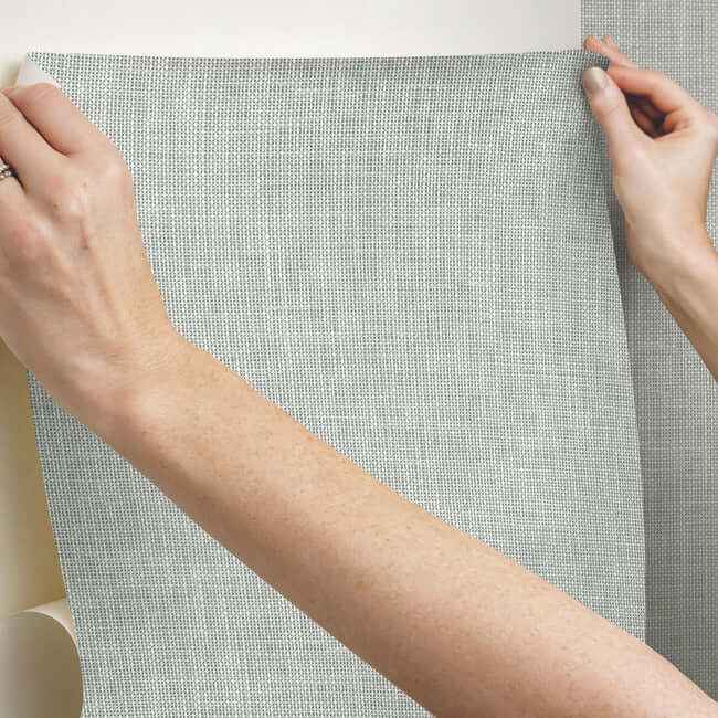 Reed Basket White Peel & Stick Wallpaper - York Wallcoverings - PSW1284RL - York Wallcoverings Wallpaper