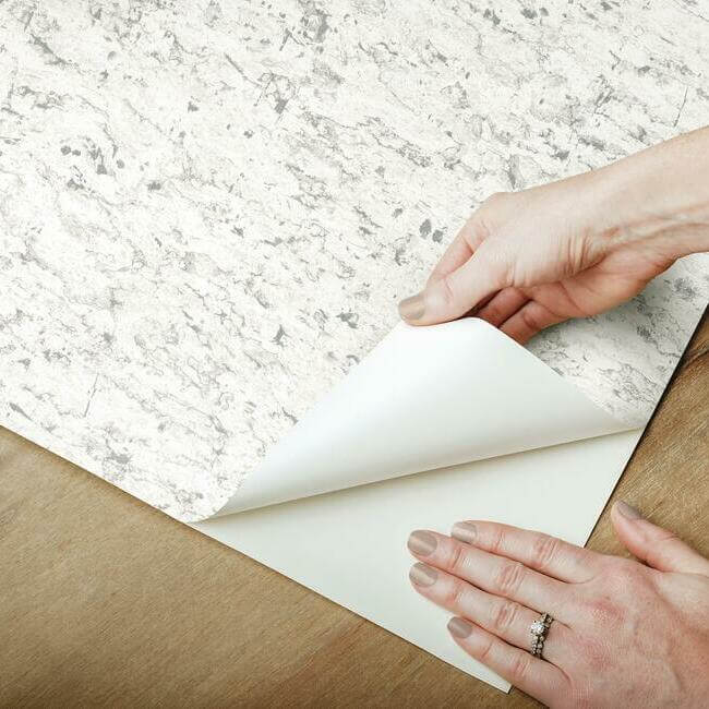 shimmering-cork-white-peel-stick-wallpaper-york-wallcoverings-psw1290rl - York Wallcoverings Wallpaper