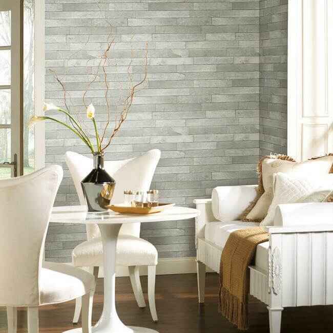 Warehouse Planks Grey Peel & Stick Wallpaper - York Wallcoverings - PSW1295RL - York Wallcoverings Wallpaper