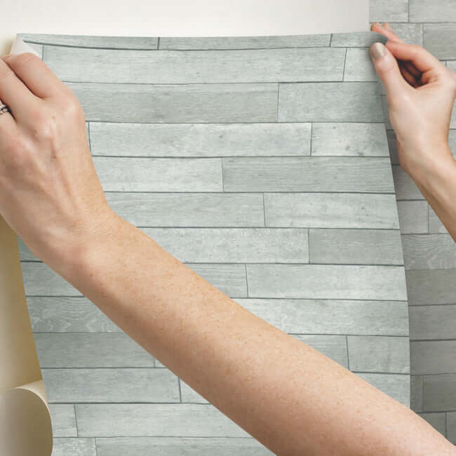 warehouse-planks-grey-peel-stick-wallpaper-york-wallcoverings-psw1295rl - York Wallcoverings Wallpaper