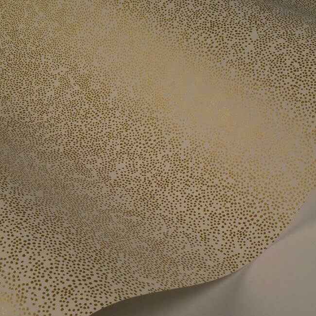 Champagne Dots Gold & White Wallpaper - York Wallcoverings - RI5112 - York Wallcoverings Wallpaper