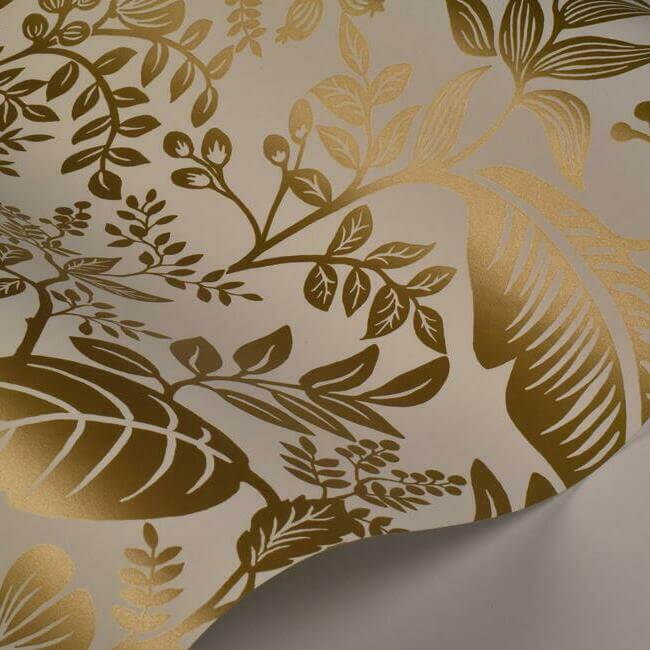 canopy-wallpaper-gold-white-york-wallcoverings-ri5138 - York Wallcoverings Wallpaper
