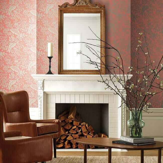 Canopy Rose Wallpaper - York Wallcoverings - RI5135 - York Wallcoverings Wallpaper