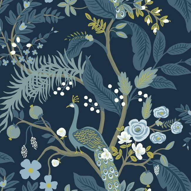 peacock-wallpaper-navy-york-wallcoverings-ri5172