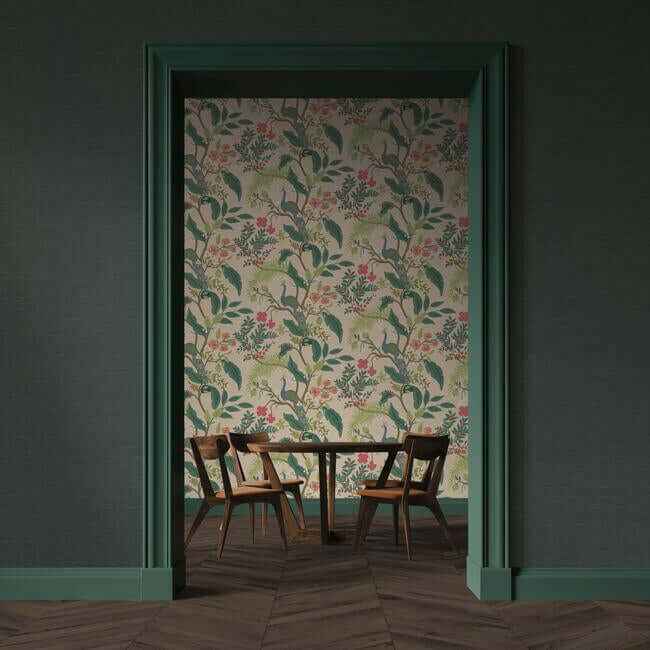 Palette Hunter Green Wallpaper - York Wallcoverings - RI5187 - York Wallcoverings Wallpaper