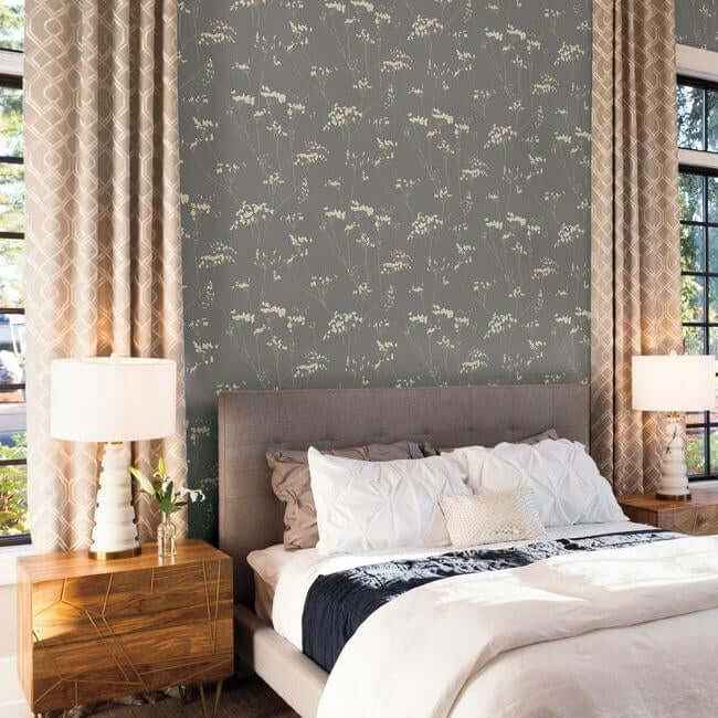 Enchanted Silver Wallpaper - York Wallcoverings - DN3711 - York Wallcoverings Wallpaper