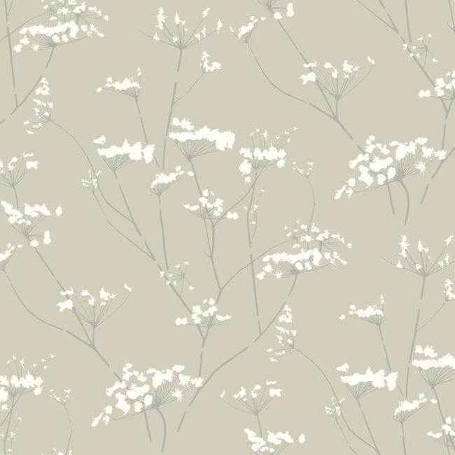 Enchanted Tan Wallpaper - York Wallcoverings - NA0599