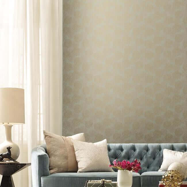 grandeur-taupe-wallpaper-york-wallcoverings-na0579 - York Wallcoverings Wallpaper