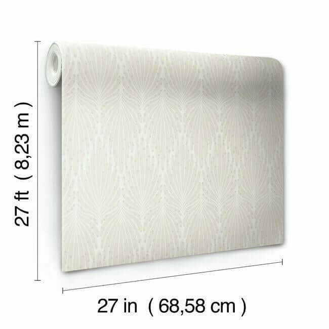 caf-society-cream-wallpaper-york-wallcoverings-ci2361 - York Wallcoverings Wallpaper
