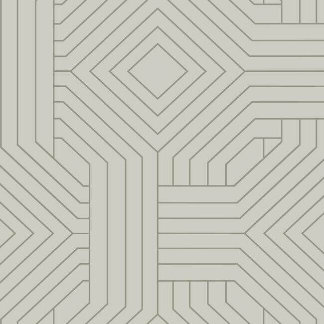 diverging-diamonds-taupe-wallpaper-york-wallcoverings-ci2377 - York Wallcoverings Wallpaper