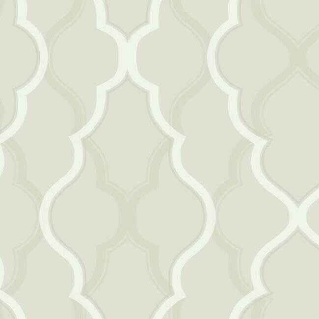 Double Damask Beige Wallpaper - York Wallcoverings - CI2396 - York Wallcoverings Wallpaper