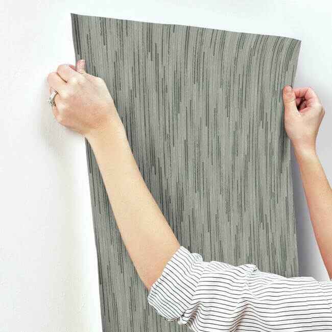 Bargello Dark Grey Wallpaper - York Wallcoverings - CI2402 - York Wallcoverings Wallpaper