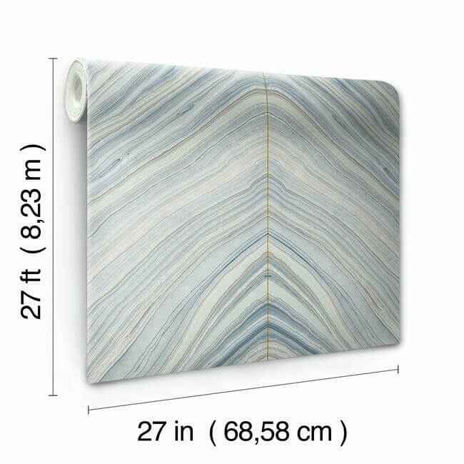 Onyx Strata Blue Wallpaper - York Wallcoverings - CI2412 - York Wallcoverings Wallpaper